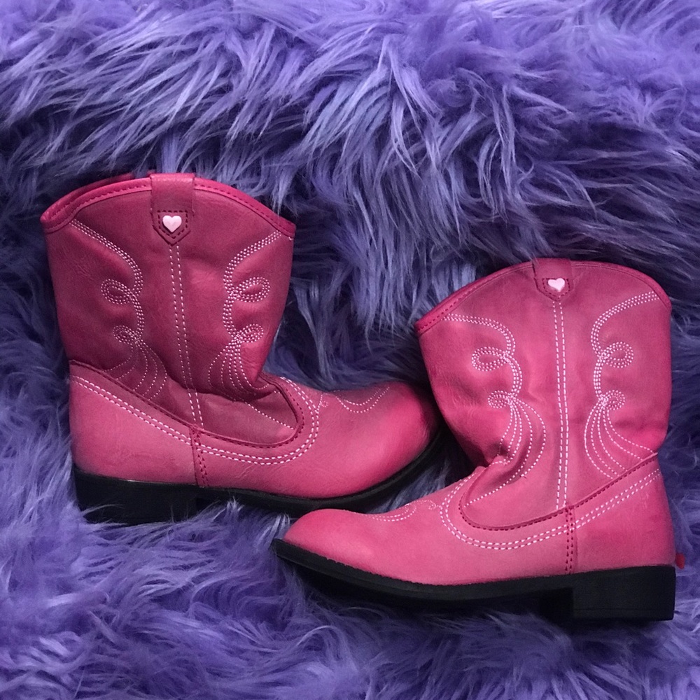 Pretty pink cowgirl boots